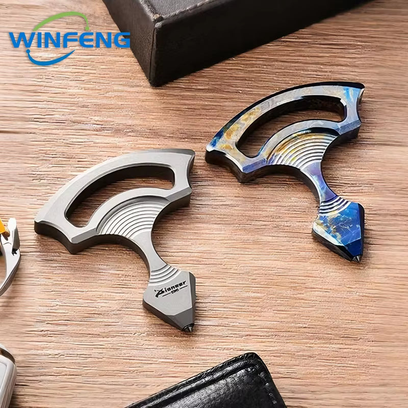 Portable Titanium Alloy Emergency Car Window Breaker Personal Security Protection Self-Defense Keychain Survival Supplies