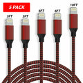 5 Pack Fast Charger USB Cable for Iphone 6 7 8Plus Iphone XR XS Max 12 13 14 Pro
