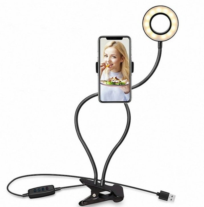 Portable Ring Light for Phone - LED Selfie Light with Stand