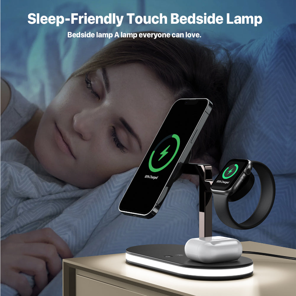 4 In 1 Aluminum Alloy Magnetic Wireless Charger Stand