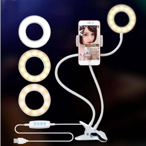 Portable Ring Light for Phone - LED Selfie Light with Stand