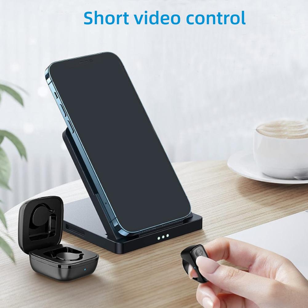 Bluetooth Page Turner & TikTok Scrolling Ring – Hands-Free Remote for Kindle, iPhone, Android – E-Reader Accessory, Selfie Shutter, Volume & Video Control