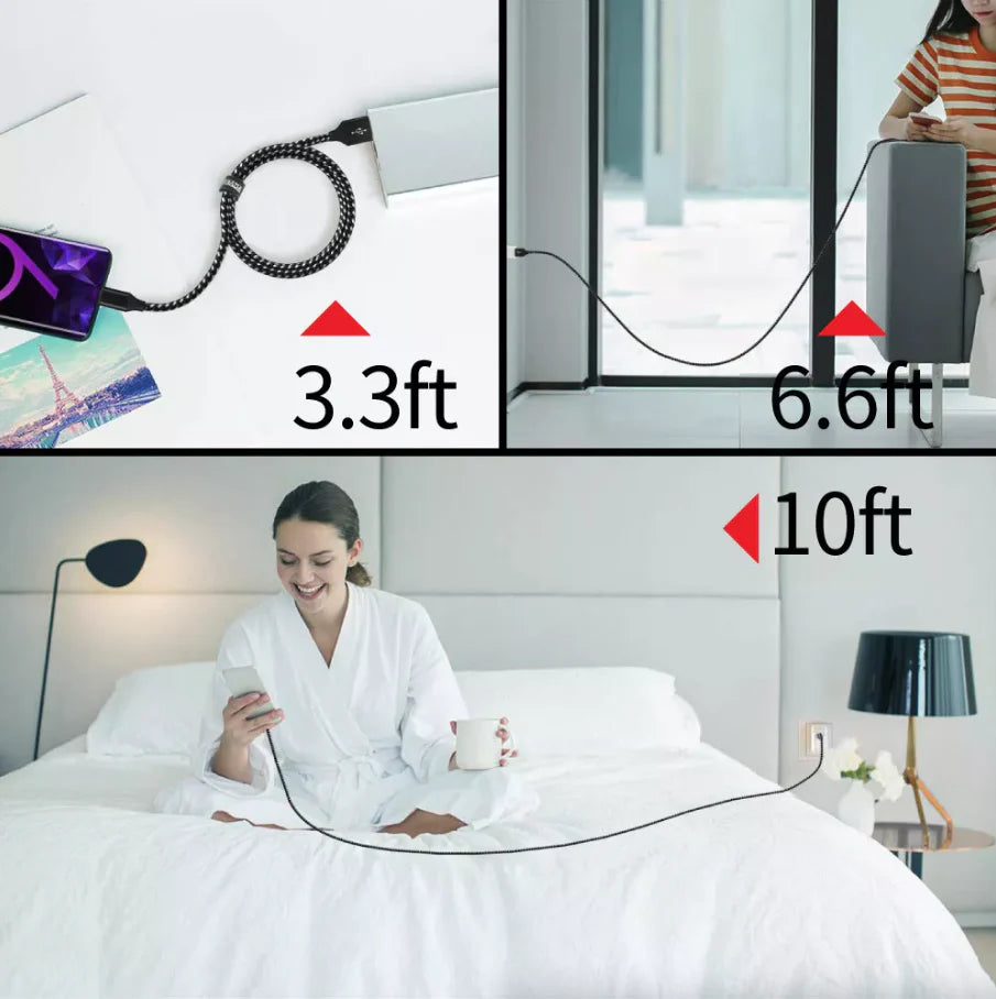 5 Pack Fast Charger USB Cable for Iphone 6 7 8Plus Iphone XR XS Max 12 13 14 Pro