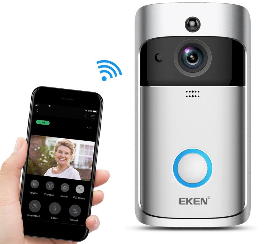 WiFi Video Doorbell with Camera - Smart Wireless Security Door Bell
