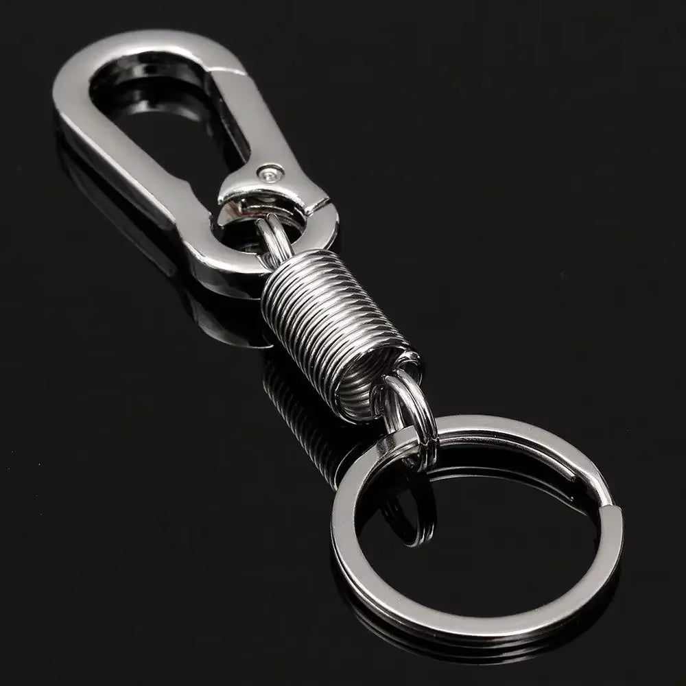 Titanium Carabiner Key Clip Edc Key Ring Loop Hook Titanium Car Keychain Creative with Corkscrew Keychain Pendant Gift for Man