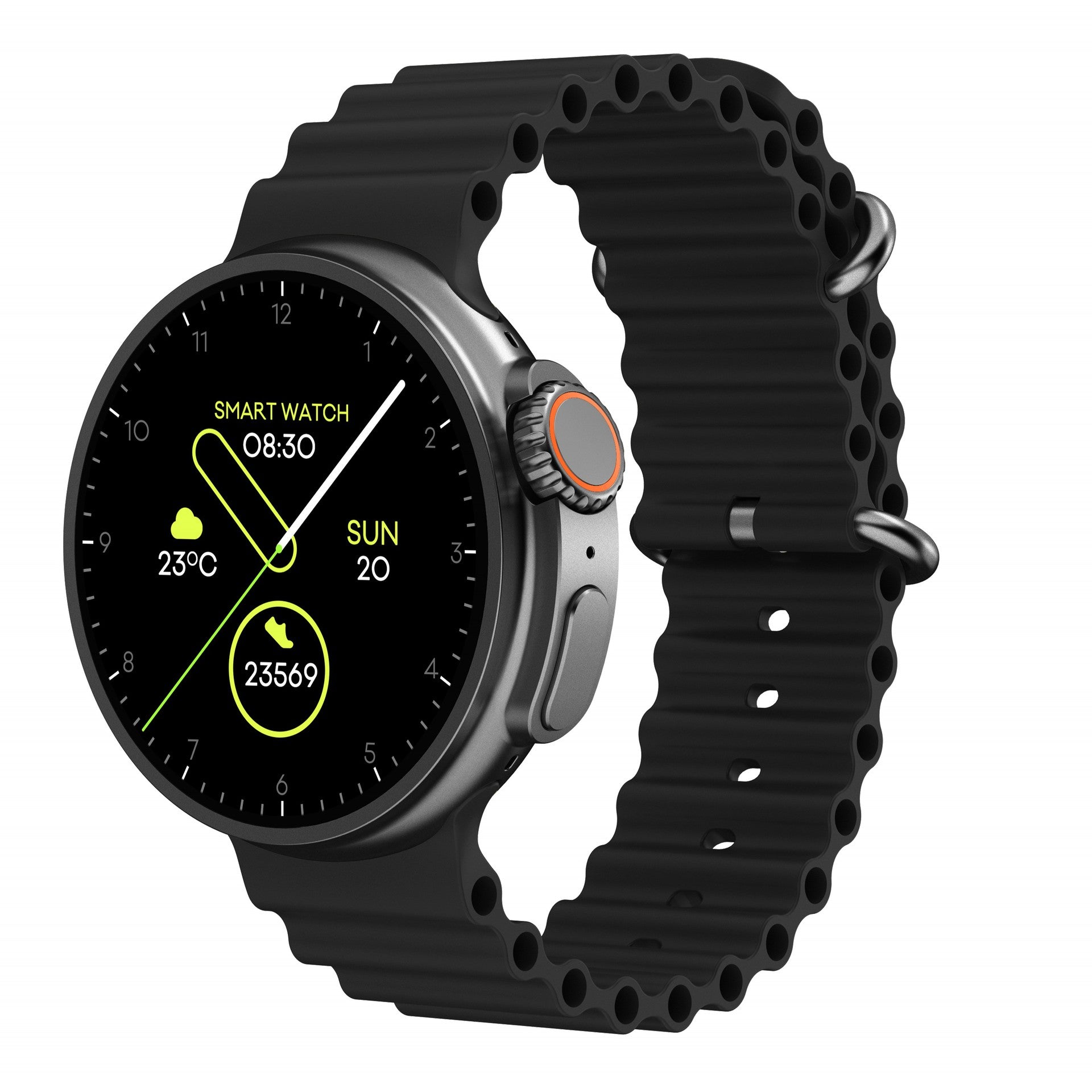 Premium Smart Watch with Round AMOLED Display - Fitness Tracker & Health Monitor
