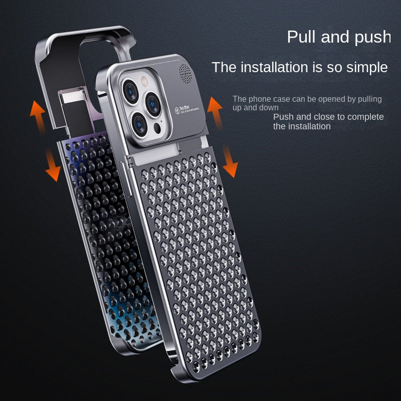 Gaming Phone Case with Cooling Vents - Aluminum Heat Dissipation Case