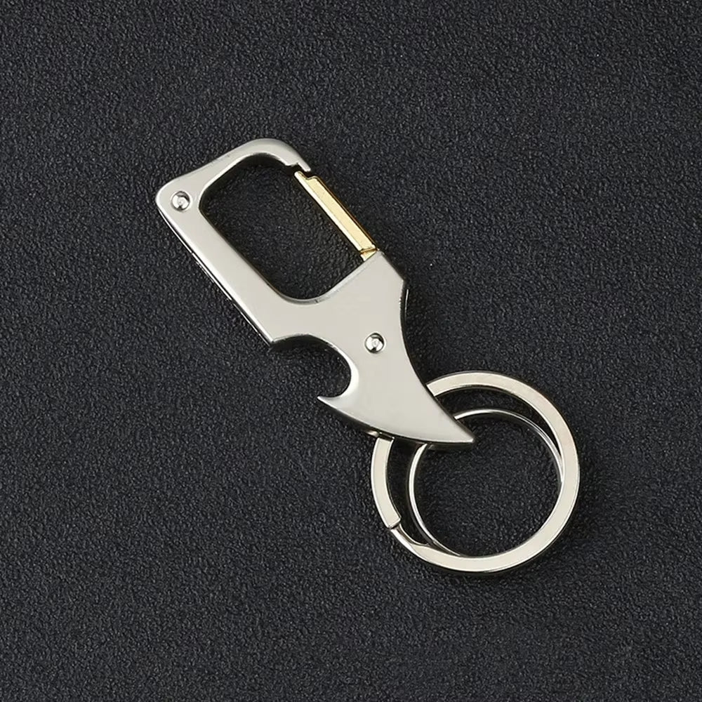 Titanium Carabiner Key Clip Edc Key Ring Loop Hook Titanium Car Keychain Creative with Corkscrew Keychain Pendant Gift for Man