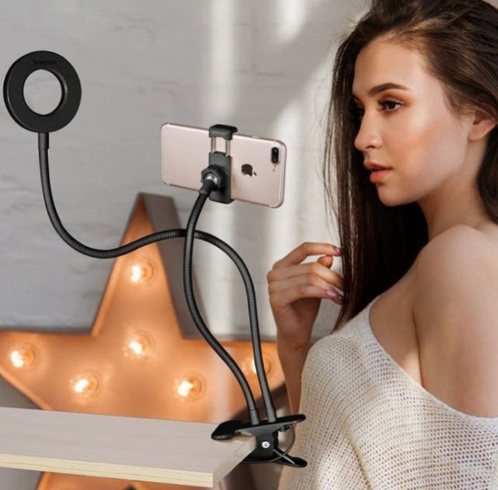 Portable Ring Light for Phone - LED Selfie Light with Stand