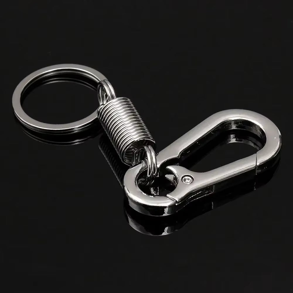 Titanium Carabiner Key Clip Edc Key Ring Loop Hook Titanium Car Keychain Creative with Corkscrew Keychain Pendant Gift for Man