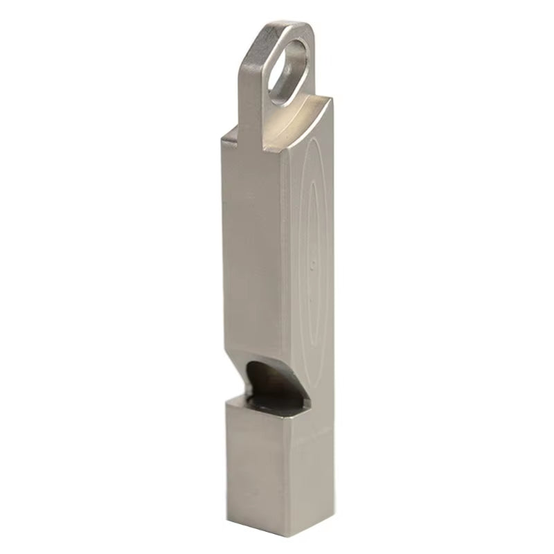 Titanium Outdoor Emergency Whistle 120 Decibels EDC Necklace Lanyard Whistle M68D