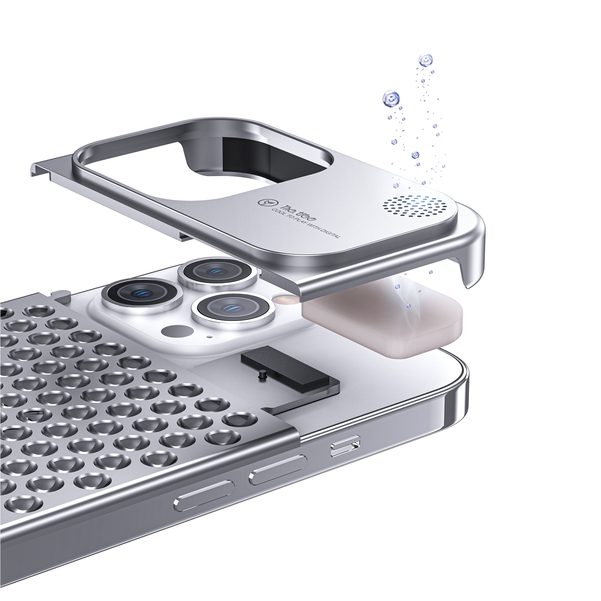 Gaming Phone Case with Cooling Vents - Aluminum Heat Dissipation Case