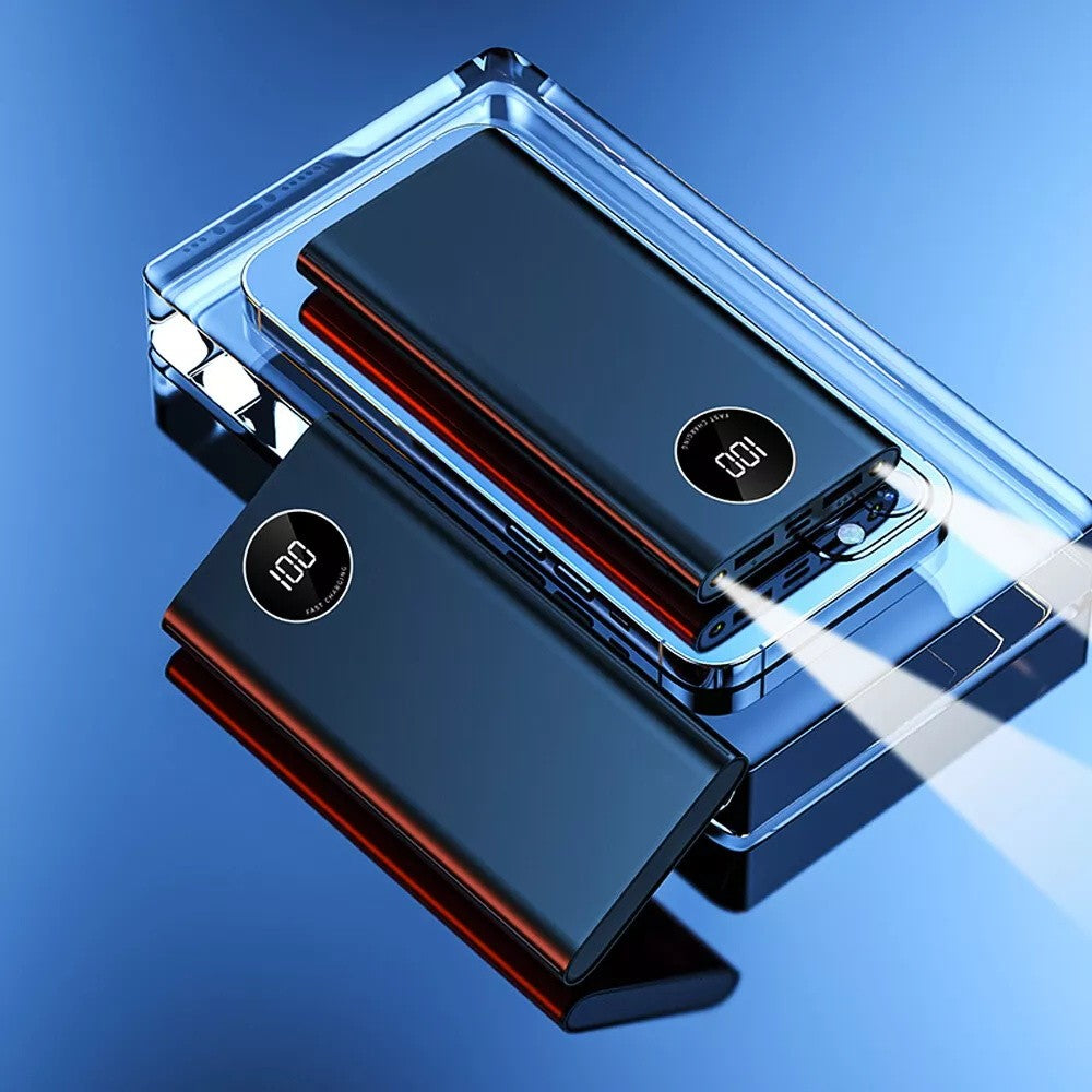 New 100000MAH Portable Power Bank LCD LED 3 USB Battery Charger for Mobile Phone