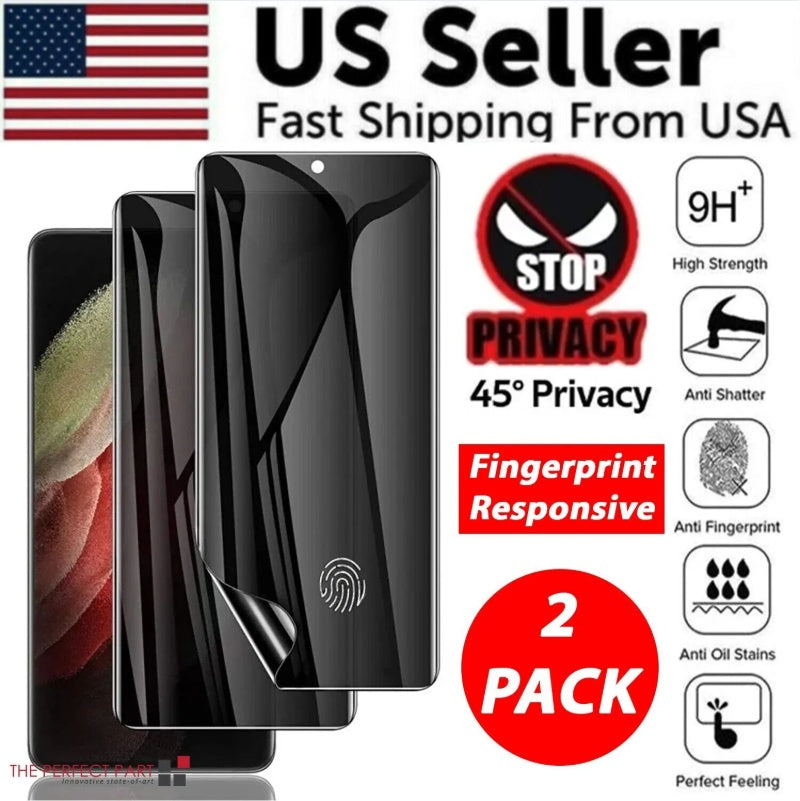 2-Pack Anti-Spy Privacy Hydrogel Screen Protector For  S23 Ultra Plus S22