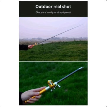 METABEST Premium Aluminum Alloy Pocket-Sized Pen Style Fishing Rod - Compact, Portable, And Ultra-Lightweight For Ice Raft, Bridge, And Travel Fishing - Perfect Gift For Fishing Enthusiasts And Beginn