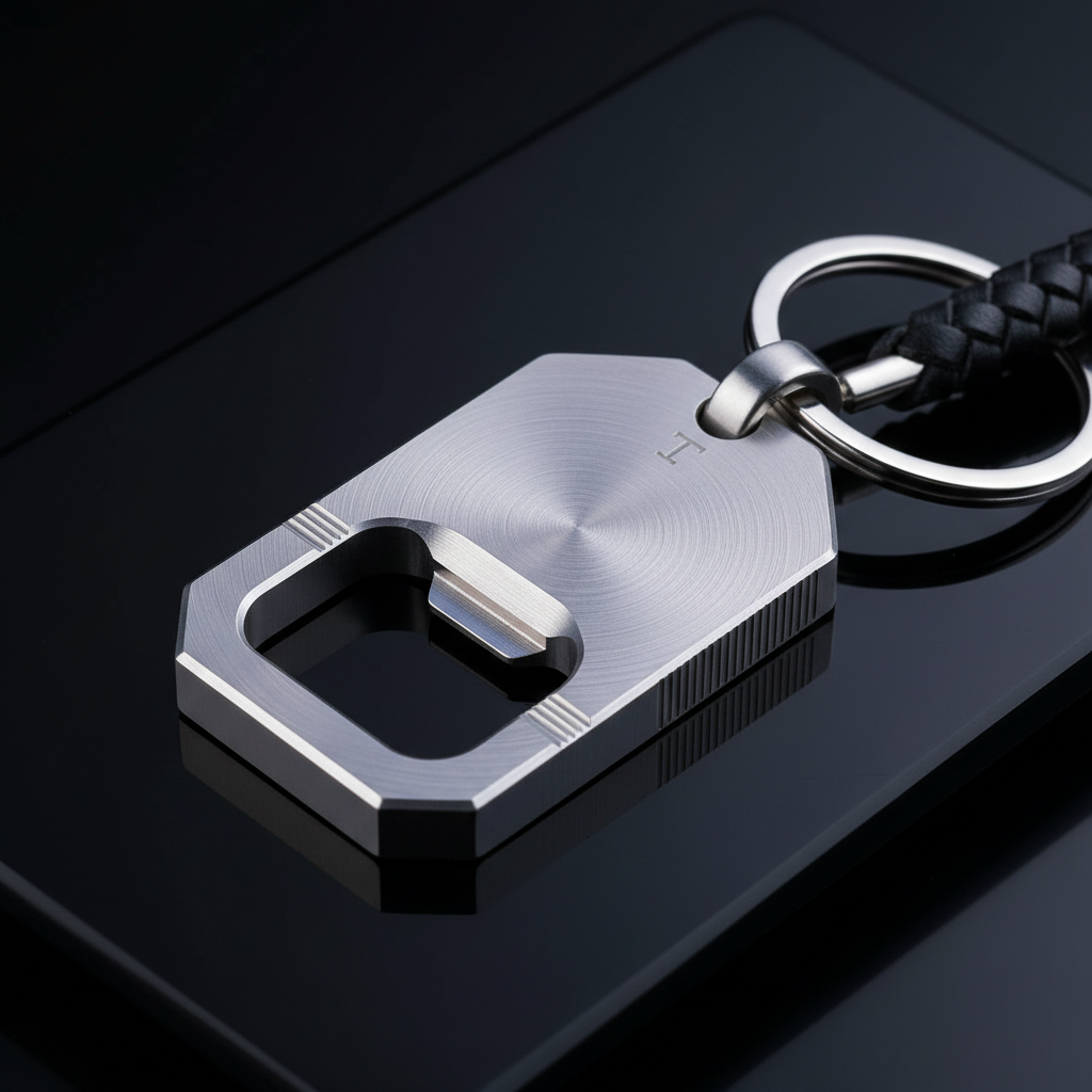 Titanium Bottle Opener Detail